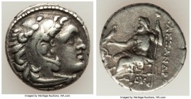 MACEDONIAN KINGDOM. Alexander III the Great (336-323 BC). AR drachm (17mm, 4.18 gm, 7h). VF. Posthumous issue of Mylasa, ca. 310-300 BC. Head of Herac...