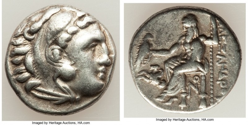 MACEDONIAN KINGDOM. Alexander III the Great (336-323 BC). AR drachm (17mm, 4.21 ...