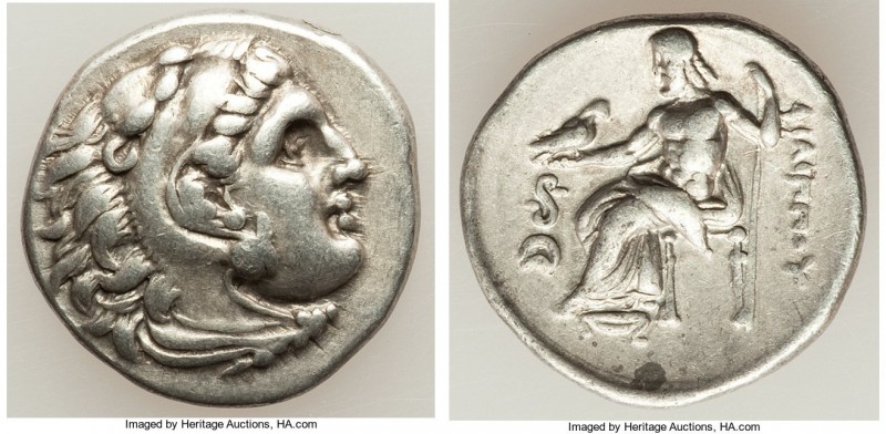 MACEDONIAN KINGDOM. Philip III Arrhidaeus (323-317 BC). AR drachm (18mm, 4.24 gm...