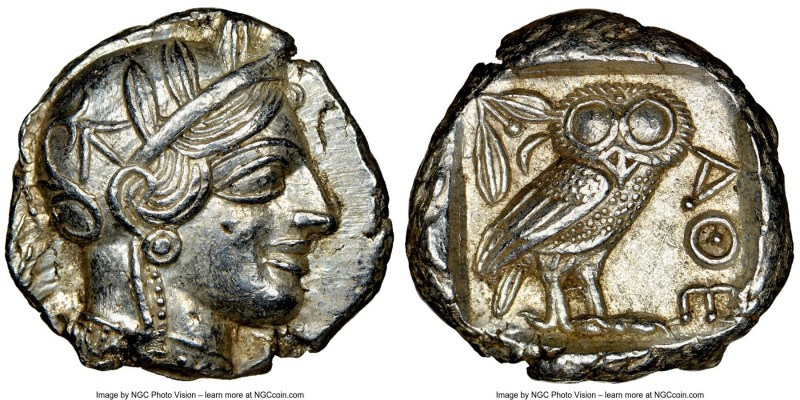 ATTICA. Athens. Ca. 440-404 BC. AR tetradrachm (24mm, 17.22 gm, 12h). NGC Choice...
