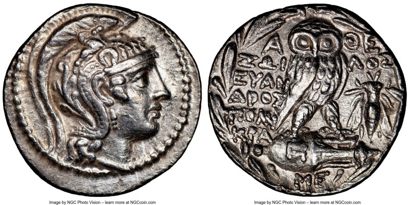 ATTICA. Athens. Ca. 2nd-1st centuries BC. AR tetradrachm (30mm, 16.64 gm, 12h). ...