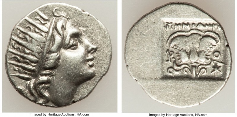 CARIAN ISLANDS. Rhodes. Ca. 88-84 BC. AR drachm (16mm, 2.31 gm, 12h). Choice VF....