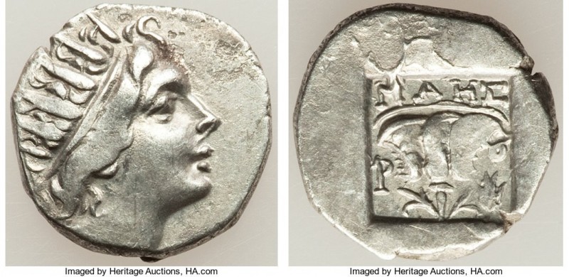 CARIAN ISLANDS. Rhodes. Ca. 88-84 BC. AR drachm (15mm, 2.36 gm, 12h). Choice VF....