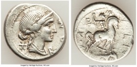 Mn. Aemilius Lepidus (ca. 114-113 BC). AR denarius (19mm, 3.98 gm, 9h). VF. Rome. ROMA (MA ligate), laureate, draped bust of Roma right, seen from fro...