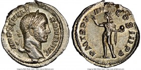 Severus Alexander (AD 222-235). AR denarius (20mm, 3.13 gm, 12h). NGC MS 5/5 - 5/5. Rome, AD 230. IMP SEV ALE-XAND AVG, laureate bust of Severus Alexa...