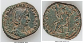 Herennia Etruscilla (AD 249-253). AR sestertius (29mm, 17.23 gm, 1h). VF. Rome. HERENNIA ETRVSCILLA AVG, draped bust of Herennia Etruscilla right on c...