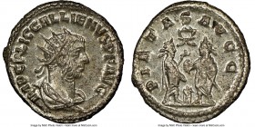 Gallienus, joint reign (AD 253-268). BI antoninianus (21mm, 4.18 gm, 6h). NGC MS 5/5 - 4/5, Silvering. Asia, AD 255-256. IMP C P LIC GALLIENVS P F AVG...