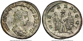 Gallienus, joint reign (AD 253-268). BI antoninianus (21mm, 4.14 gm, 12h). NGC MS 5/5 - 4/5, Silvering. Asia, AD 255-256. IMP C P LIC GALLIENVS P F AV...