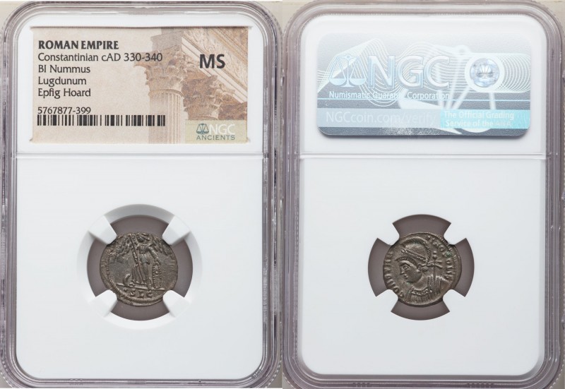 Constantinople Commemorative (ca. AD 330-340). AE3 or BI nummus (17mm, 11h). NGC...