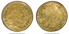 Louis XIV gold Louis d'Or 1704-M MS61 PCGS, Toulouse mint, KM365.12, Gad-254. Flan réformé.

HID09801242017

© 2020 Heritage Auctions | All Rights...