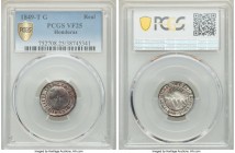 State of Honduras Real 1849 T-G VF25 PCGS, Tegucigalpa mint, KM18b. A better example of this very scarce and characteristically crude issue. 

HID09...