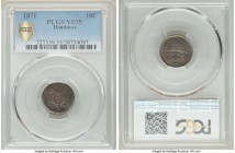 Republic 10 Centavos 1871 VF35 PCGS, KM35. 

HID09801242017

© 2020 Heritage Auctions | All Rights Reserved