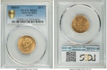 Sardinia. Vittorio Emanuele II gold 20 Lire 1860 (Anchor)-P MS62 PCGS, Genoa mint, KM146.2, F-1147, Pag-356, Schl-302.

HID09801242017

© 2020 Her...