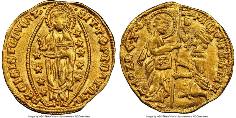 Venice. Michael Steno gold Ducat ND (1400-1413) MS63 NGC, Paolucci-38.1, Fr-1230...