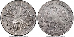 Republic 8 Reales 1850 Do-JMR UNC Details (Cleaned) NGC, Durango mint, KM377.4, DP-Do29. "Large Eagle of 1851" type. 

HID09801242017

© 2020 Heri...