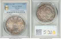 Republic 8 Reales 1881 Go-SB MS64 PCGS, Guanajuato mint, KM377.8, DP-Go62. 

HID09801242017

© 2020 Heritage Auctions | All Rights Reserved