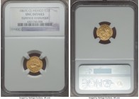 Republic gold 1/2 Escudo 1867 C-CE UNC Details (Surface Hairlines) NGC, Culiacan mint, KM378. Somewhat pebbly surfaces, yet all eagle breast feathers ...