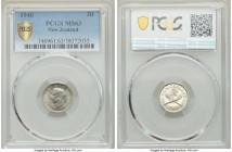 George VI Pair of Certified Minors 1940 PCGS, 1) 3 Pence - MS63 2) Shilling - MS64 Sold as is, no returns. 

HID09801242017

© 2020 Heritage Aucti...