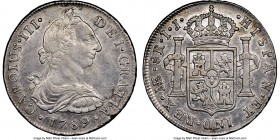 Charles III 8 Reales 1789 LM-IJ XF Details (Cleaned) NGC, Lima mint, KM78a. Last year of type. 

HID09801242017

© 2020 Heritage Auctions | All Ri...