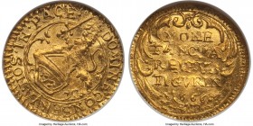 Zurich. City gold 1/4 Ducat 1666 MS62 ANACS, KM91, HMZ-2-1144h. This coin has a deep golden-honey color with traces of orange that highlight most of t...