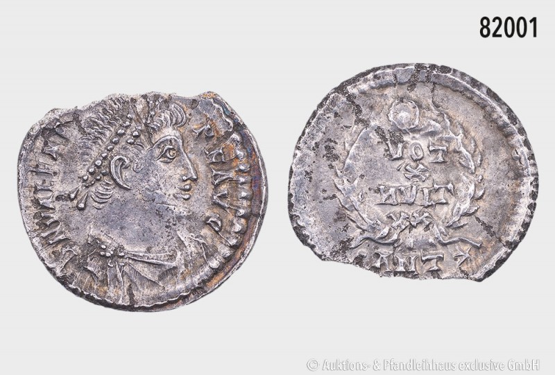 Römische Kaiserzeit, Valens (364-378), Siliqua, 373/374, Antiochia. Vs. D N VALE...
