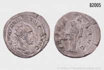 Römische Kaiserzeit, Traianus Decius (249-251), Antoninian, Rom. Vs. IMP C M Q TRAIANVS DECIVS AVG, drapierte Porträtbüste mit Strahlenkrone nach rech...
