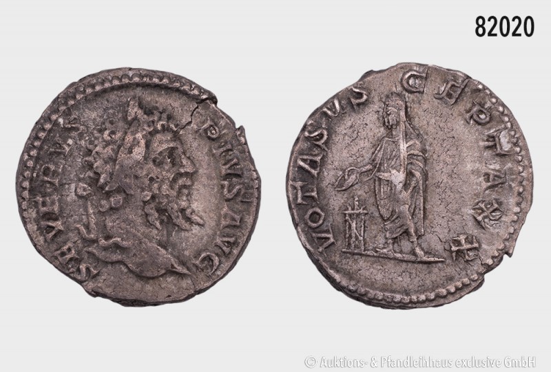 Römische Kaiserzeit, Septimius Severus (193-211), Denar, ca. 202-210, Rom. Vs. S...