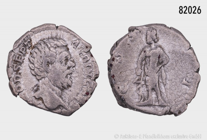 Römische Kaiserzeit, Clodius Albinus (Caesar 193-196), Denar, Rom. Vs. D CLOD SE...