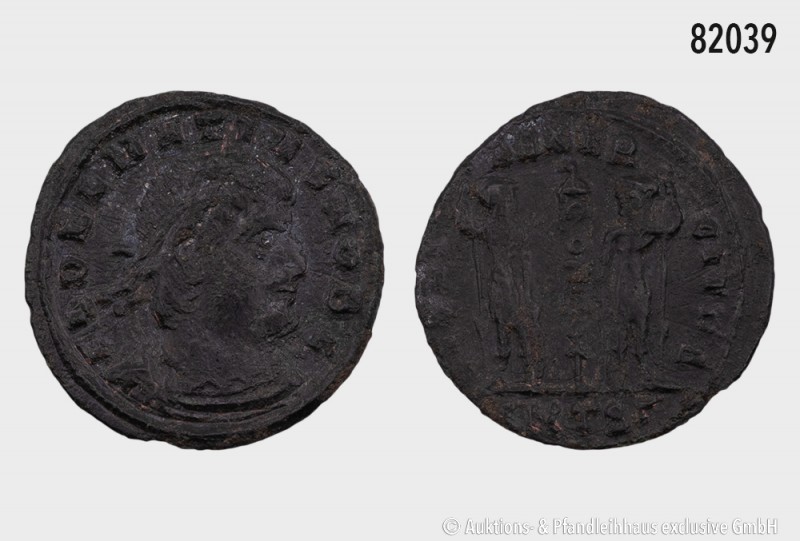 Römische Kaiserzeit, Delmatius (Caesar 335-337), Follis, Thessalonica. Vs. FL DE...