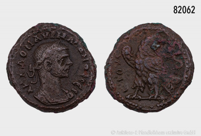 Römische Kaiserzeit, Aurelian (270-275), Billon-Tetrachme, Alexandria in Ägypten...