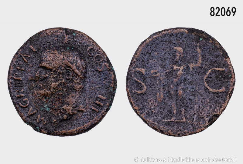 Römische Kaiserzeit, Agrippa (63 v. Chr.-12 v. Chr.), geprägt unter Caligula (37...
