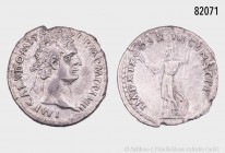 Römische Kaiserzeit, Domitian (81-96), Denar, 88/89, Rom. IMP CAES DOMIT AVG GERM P M TR P VIII, Porträtbüste mit Lorbeerkranz nach rechts. Rs. IMP XI...