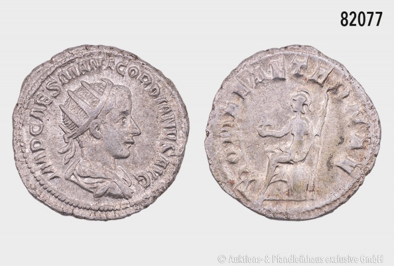 Römische Kaiserzeit, Gordian III. (238-244), Antoninian, 240, Rom. Vs. IMP CAES ...