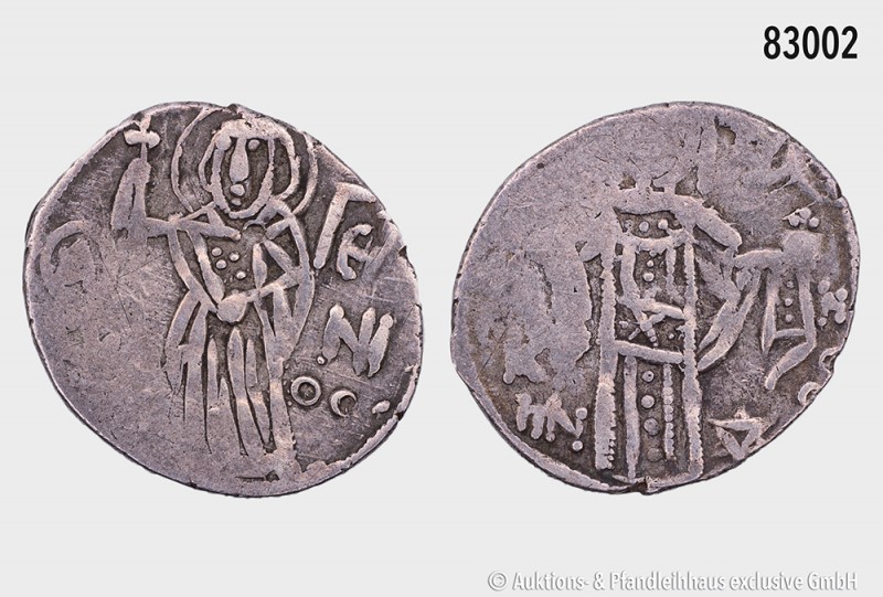 Byzanz, Kaiserreich von Trapezunt, Manuel I. Comnenus (1238-1263), Silber-Asper....