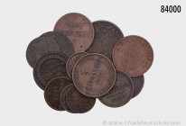 Altdeutschland, umfangreiches Konv. von 41 Kleinmünzen, darunter Baden, 1 Kreuzer 1869. AKS 132; Jaeger 81. Bayern, 1 Kreuzer 1847. AKS 88; Jaeger 58a...