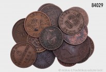 Altdeutschland, Norwegen und Österreich-Ungarn, Konv. von 16 verschiedenen Kleinmünzen. Überwiegend sehr schön, Fundgrube, bitte besichtigen.