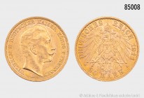 Deutsches Reich, Wilhelm II. (1888-1918), 20 Mark 1911 A, 900er Gold. 7,96 g; 22 mm. AKS 124; Jaeger 252. Vorzüglich/fast Stempelglanz.