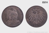 Preußen, Wilhelm II. (1888-1918) 2 Mark 1901 A, auf das 200-jährige Bestehen des Königreichs Preußen. 11,11 g; 28 mm. AKS 136; Jaeger 105. Feine, dunk...