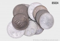 Umfangreiches Konv. von ca. 150 Silbergedenkmünzen der BRD. Fundgrube, bitte besichtigen. Nur ein Teil abgebildet.