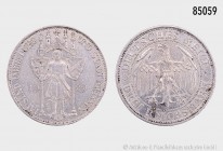 Weimarer Republik, 3 Reichsmark 1929 E, 1000 Jahre Meissen. 14,97 g; 30 mm. AKS 84; Jaeger 338. Sehr schön/fast vorzüglich.