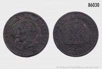 Napoleon III. (1852-1870), 2 Centimes 1861, Bordeaux. 1,97 g; 20 mm. Gadoury 104. Sehr schön.