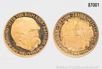Bundesrepublik Deutschland, Goldmedaille 1971, auf das 100. Jubiläum der Kaiserproklamation und Gründung des Deutschen Reiches am 18. Januar 1871. Vs....