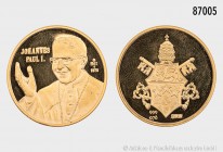 Goldmedaille 1978, auf Papst Johannes Paul I., 999er Gold. 7,81 g; 26 mm. PP.