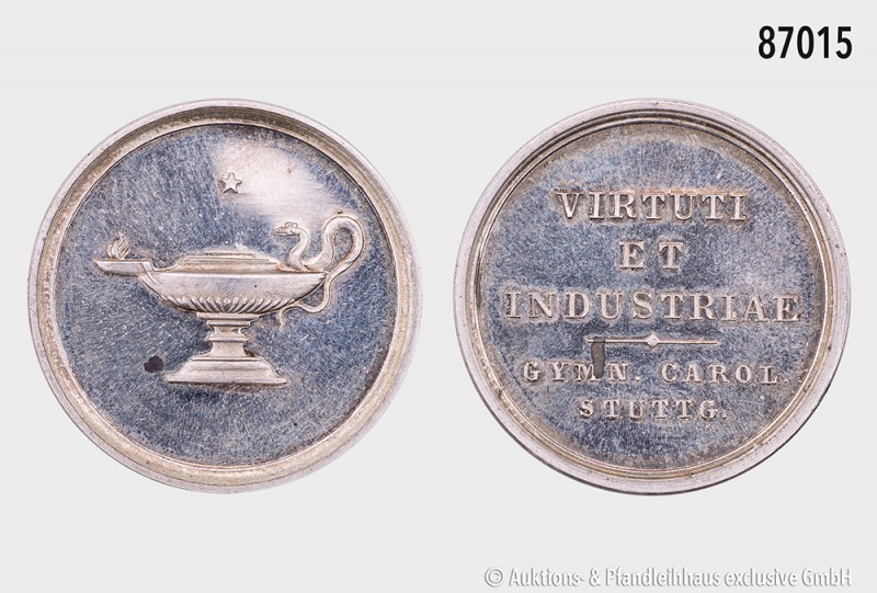 Silberne Prämien-Medaille des Stuttgarter Karls-Gymnasiums o. J (verliehen 1925-...