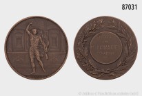 Frankreich, Schützenmedaille o. J. (ca. 1900), von Merley/Dubois, verliehen an Senator Penancier. 57,45 g; 50 mm. Vorzüglich.