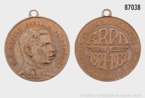 Rumänien, Karl II. (1930-1940), tragbare Medaille 1932, unsigniert (von Fässler), auf das 5-jährige Bestehen der ARPA (rumänische Vereinigung für Luft...