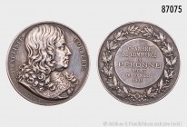 Frankreich, Silbermedaille 1900, von Depaulis, der Handelskammer Péronne, auf den französischen Finanzminister Jean Baptiste Colbert (1619-1683). Rand...