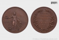 Bronzemedaille 1896, von W. Schlemming, Cassel, auf die Allg. Dt. Obst-Ausstellung. 30,40 g; 43 mm. Selten. Vorzüglich.