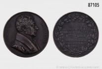 Bronzemedaille 1824, von Caunois, auf General Lafayette. 47,58 g; 47 mm. Slg.Julius 3797. Selten. Kleine Randfehler, sehr schön.