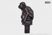 Russland, Flaschenausgießer in Form eines Affen, 84 Zolotniki (entspricht 875er Silber), ca. 1900. 86,91 g. Sehr guter Zustand.